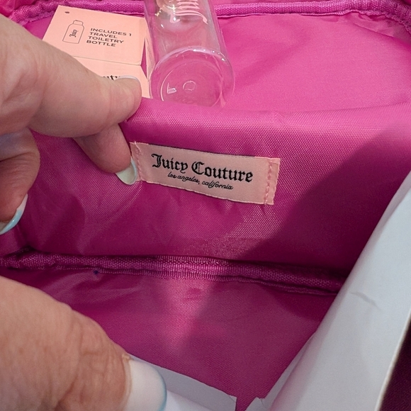 Juicy Couture Pink Travel Bag with Bottle - Picture 4 of 7
